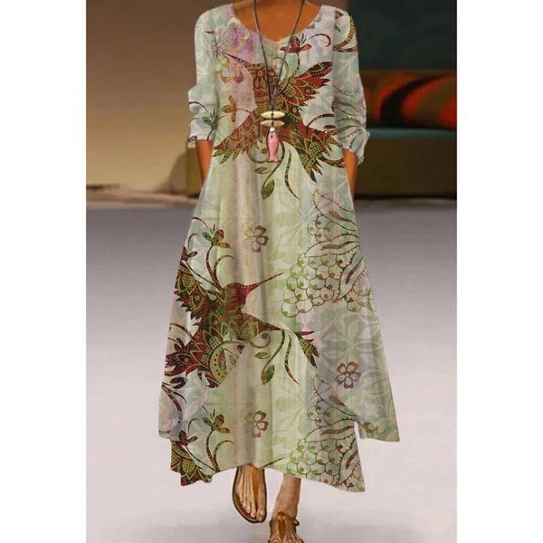 casual dresses 2021 summer style retro printing plus size women's dress is thin loose square collar double layer long, Black;gray
casual dresses 2021 summer style retro printing plus size women's dress is thin loose square collar double layer long, Black;gray