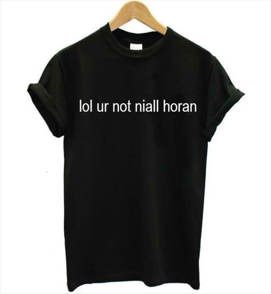 lol ur not niall horan men letters print cotton casual funny for lady black tee hipster, White;black
lol ur not niall horan men letters print cotton casual funny for lady black tee hipster, White;black