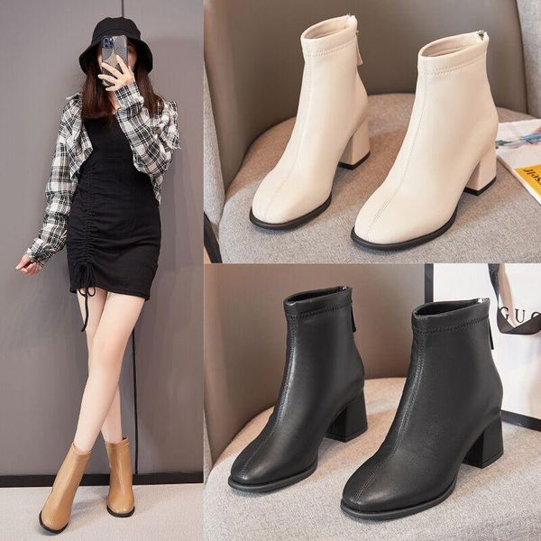 boots women's shoes autumn/winter 2021 large size 42 widened medium heel thick fashion ankle, Black
boots women's shoes autumn/winter 2021 large size 42 widened medium heel thick fashion ankle, Black