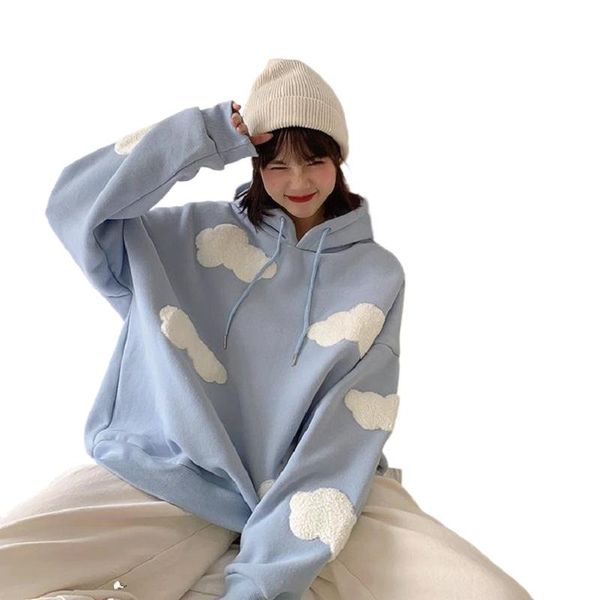 women's hoodies & sweatshirts fashion ee korean sweatshirt women winter clouds woman plus velvet warm long sleeve casual kawaii female, Black
women's hoodies & sweatshirts fashion ee korean sweatshirt women winter clouds woman plus velvet warm long sleeve casual kawaii female, Black