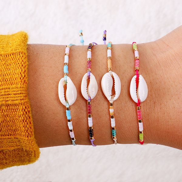 colorful small glass beads strands shell charm bracelet new fashion bohemian style jewelry, Golden;silver
colorful small glass beads strands shell charm bracelet new fashion bohemian style jewelry, Golden;silver