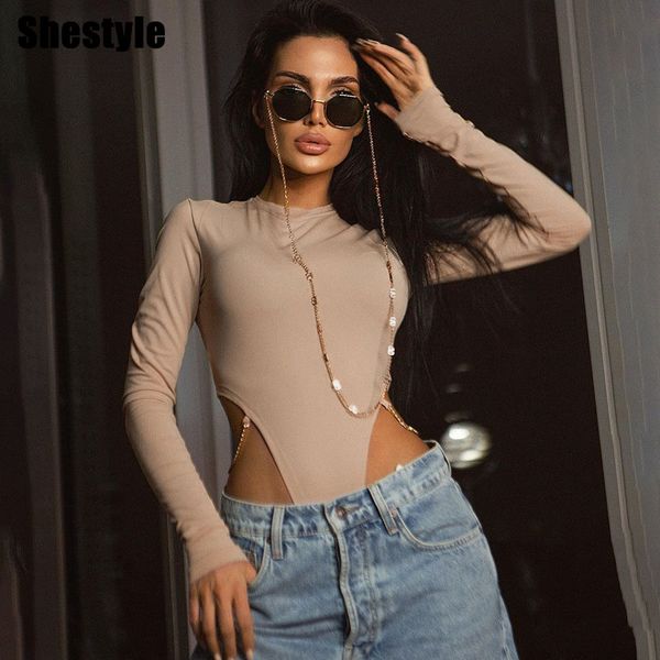 shestyle khaki chain bodysuits high waist women round neck cool solid club party clothes spring selling 2021by, Black;white
shestyle khaki chain bodysuits high waist women round neck cool solid club party clothes spring selling 2021by, Black;white