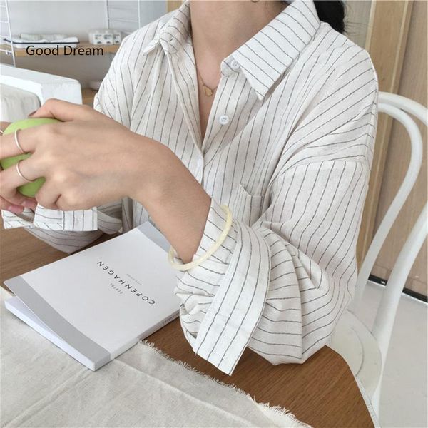 women's blouses & shirts women stripe blouse batwing long sleeve loose boyfriend shirt pocket turn down collar elegant office ropa muje, White
women's blouses & shirts women stripe blouse batwing long sleeve loose boyfriend shirt pocket turn down collar elegant office ropa muje, White