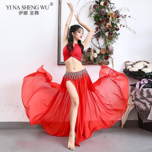 summer women's belly dance costume set performance clothing fashion girls chiffon india big skirt practice stage wear, Black;red
summer women's belly dance costume set performance clothing fashion girls chiffon india big skirt practice stage wear, Black;red