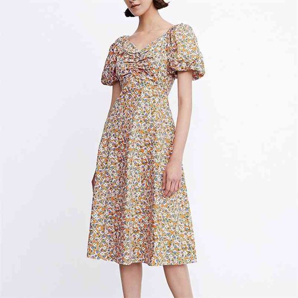 women summer vintage a-line dress short sleeve v-neck pleated floral print female elegant sweet fashion dresses vestidos 210513, Black;gray
women summer vintage a-line dress short sleeve v-neck pleated floral print female elegant sweet fashion dresses vestidos 210513, Black;gray