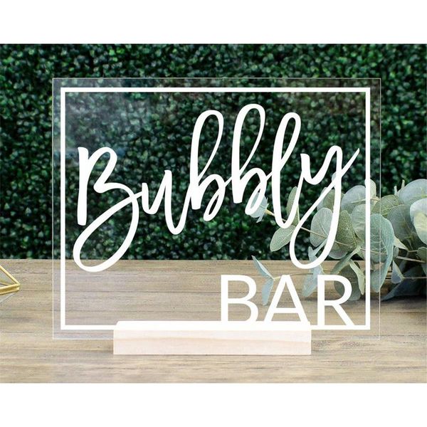 clear acrylic wedding sign champagne bar bridal shower engagement decorations party decoration
clear acrylic wedding sign champagne bar bridal shower engagement decorations party decoration