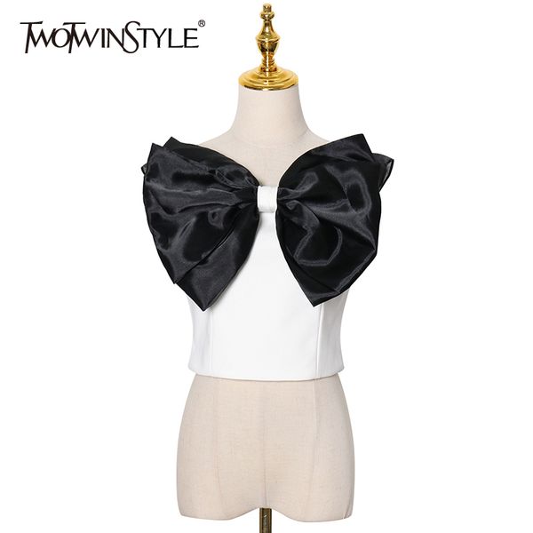 casual hit color vests for women square collar sleeveless patchwork bowknot short tank female fashion 210524, White
casual hit color vests for women square collar sleeveless patchwork bowknot short tank female fashion 210524, White