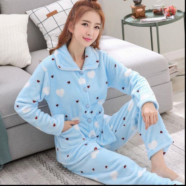 winter pajamas sets flannel turn women sleepwear neck cartoon thick warm pyjamas cute animal female homewear, Black;red
winter pajamas sets flannel turn women sleepwear neck cartoon thick warm pyjamas cute animal female homewear, Black;red