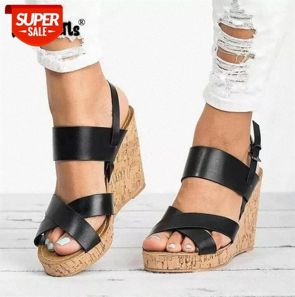 summer sandals wedges heel open toe back buckle high heels leather pumps shoes women gladiator platform sandal 8cm drop shipping #pp0v, Black
summer sandals wedges heel open toe back buckle high heels leather pumps shoes women gladiator platform sandal 8cm drop shipping #pp0v, Black