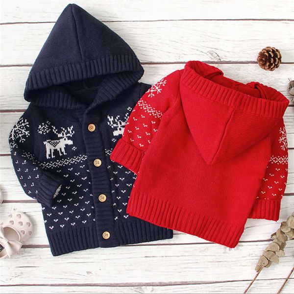 christmas baby boy girl clothes knitted hooded sweater warm winter coat outwear jacket g1026, Blue;gray
christmas baby boy girl clothes knitted hooded sweater warm winter coat outwear jacket g1026, Blue;gray