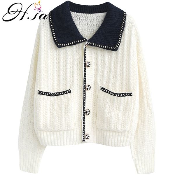 women autumn sweater and cardigans turn down collar white knit button pearl elegant cardigan jumpers 210430
women autumn sweater and cardigans turn down collar white knit button pearl elegant cardigan jumpers 210430