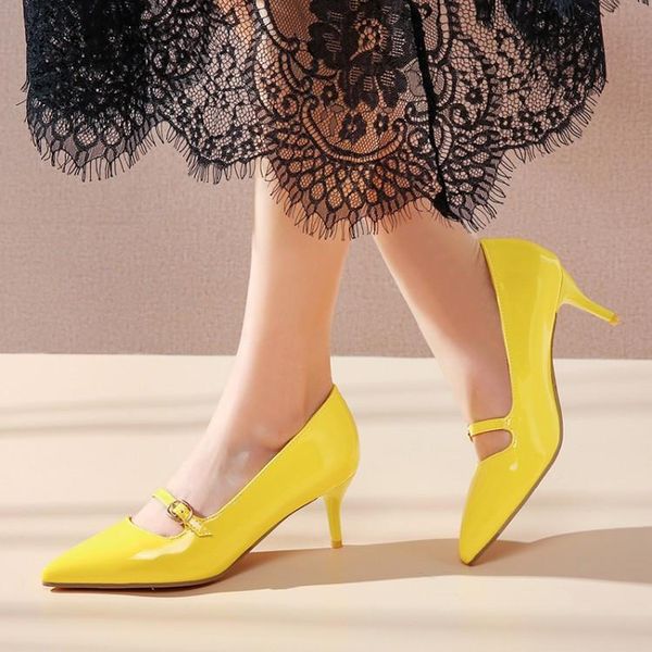 dress shoes pxelena candy color women pumps patent leather pointed toe thin high heel wedding ladies nude white 2021 spring, Black
dress shoes pxelena candy color women pumps patent leather pointed toe thin high heel wedding ladies nude white 2021 spring, Black