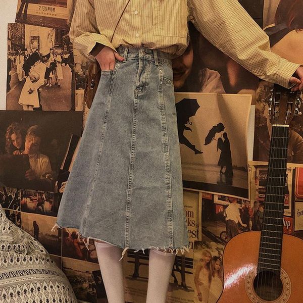 skirts summer women high waist pockets a line denim harajuku novelty leisure streetwear ladies midi length jeans skirt, Black
skirts summer women high waist pockets a line denim harajuku novelty leisure streetwear ladies midi length jeans skirt, Black