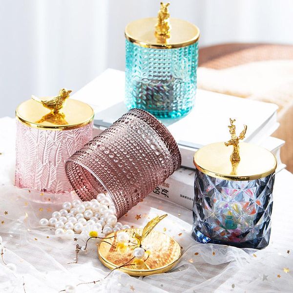 nordic bathroom organizer deskstorage canister jar glass jewelry box cotton swab cosmetic with gold lid boxes & bins
nordic bathroom organizer deskstorage canister jar glass jewelry box cotton swab cosmetic with gold lid boxes & bins