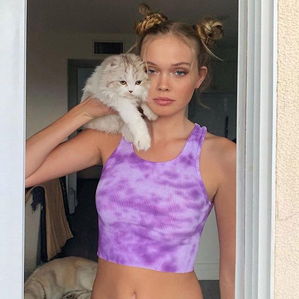 women's tanks & camis summer tie dye print tank 2021 women sleeveless fashion slim casual crop basic female streetwear vest #3, White
women's tanks & camis summer tie dye print tank 2021 women sleeveless fashion slim casual crop basic female streetwear vest #3, White