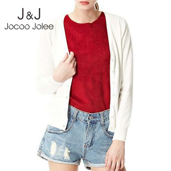 jocoo jolee women casual solid korean cardigan long sleeve v neck crochet knit sweater coats female autumn winter slim jackets 210518, White
jocoo jolee women casual solid korean cardigan long sleeve v neck crochet knit sweater coats female autumn winter slim jackets 210518, White