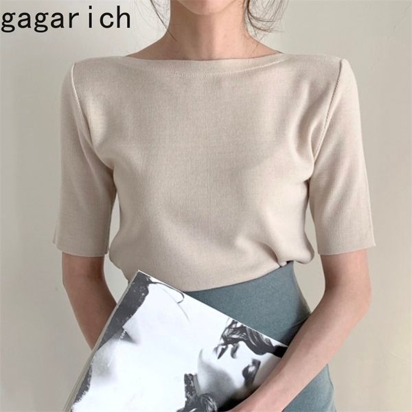 gagarich women tshirts summer elegant korean office lady thin slim bottoms knit solid drop 210720, White
gagarich women tshirts summer elegant korean office lady thin slim bottoms knit solid drop 210720, White