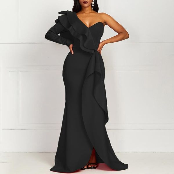 plus size dresses collar pleated long sleeve fall women's dress 2021 air layer asymmetrical single high waist party trends, Black
plus size dresses collar pleated long sleeve fall women's dress 2021 air layer asymmetrical single high waist party trends, Black