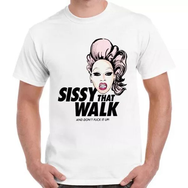 rupaul sissy that walk queens lgbt men women cool gift t shirt 2832, White;black