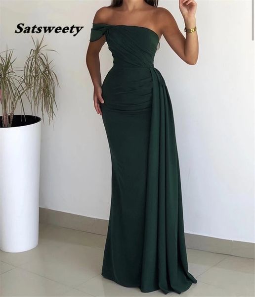 prom dresses green one shoulder floor length spandex satin mermaid evening gown with zipper back vestidos fiesta de noche, Black
prom dresses green one shoulder floor length spandex satin mermaid evening gown with zipper back vestidos fiesta de noche, Black
