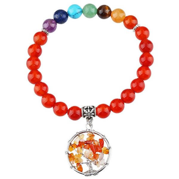 beaded, strands natural carnelian 7 chakra crystal beaded stretch string bracelet tree of life charms yoga reiki healing energy women jewelr, Black
beaded, strands natural carnelian 7 chakra crystal beaded stretch string bracelet tree of life charms yoga reiki healing energy women jewelr, Black