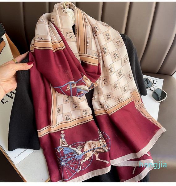luxury brand summer women scarf fashion silk scarves female shawl foulard beach cover-ups wrap bandanna pareo ladies 180x100cm, Blue;gray
luxury brand summer women scarf fashion silk scarves female shawl foulard beach cover-ups wrap bandanna pareo ladies 180x100cm, Blue;gray