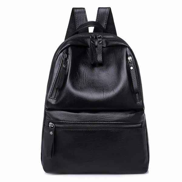 leather women's backpacks large capacity bag for teenager girls fashion solid backpack female black rucksacks style
leather women's backpacks large capacity bag for teenager girls fashion solid backpack female black rucksacks style