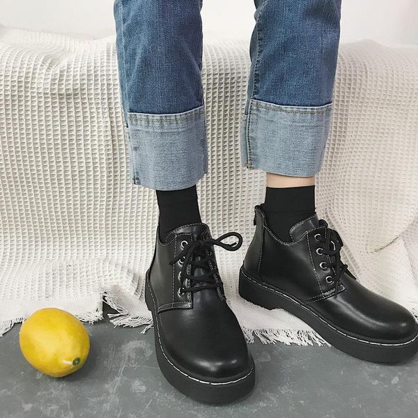 boots ankle round toe med women fashion solid punk motorcycle casual lace up shoes, Black
boots ankle round toe med women fashion solid punk motorcycle casual lace up shoes, Black
