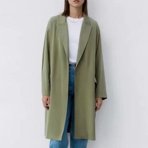 women's trench coats women jacket 2021 autumn windbreaker coat lapel female long sleeve overcoat casual loose chic, Tan;black
women's trench coats women jacket 2021 autumn windbreaker coat lapel female long sleeve overcoat casual loose chic, Tan;black