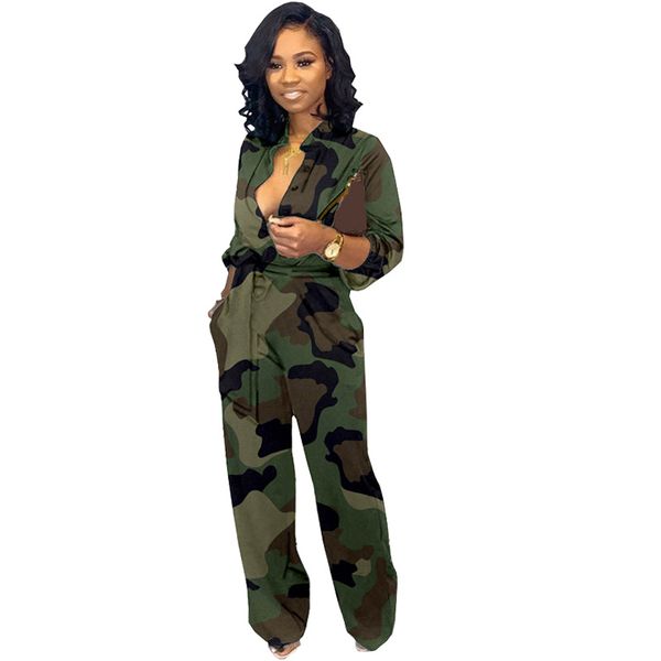 autumn casual rompers womens jumpsuit plus size camouflage print jumpsuit long sleeve pockets loose wide leg jumpsuit overalls, Black;white
autumn casual rompers womens jumpsuit plus size camouflage print jumpsuit long sleeve pockets loose wide leg jumpsuit overalls, Black;white