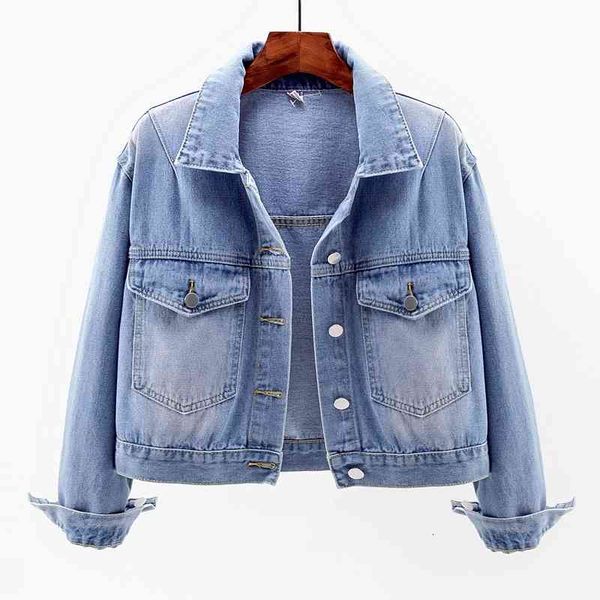jacket korean big pocket short denim women light blue outerwear chaquetas mujer spring vintage long sleeve jeans jacket female, Black;brown
jacket korean big pocket short denim women light blue outerwear chaquetas mujer spring vintage long sleeve jeans jacket female, Black;brown