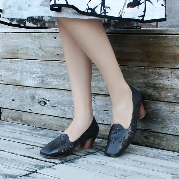 dress shoes johnature pumps women 2021 spring retro high heels genuine leather shallow casual slip-on sewing platform ladies, Black
dress shoes johnature pumps women 2021 spring retro high heels genuine leather shallow casual slip-on sewing platform ladies, Black