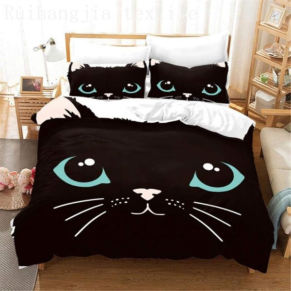 bedding sets home textile animal set cartoon cat duvet cover 3d printing 2/3pcs quilt single double king size
bedding sets home textile animal set cartoon cat duvet cover 3d printing 2/3pcs quilt single double king size