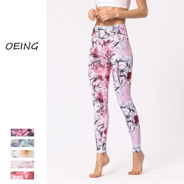 yoga outfit womens plus size pants print leggings women fitness high waist sport female gym woman