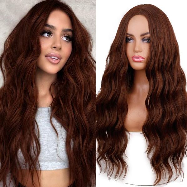 synthetic wigs linghang long brown ombre for black women natural hair wavy heat resistant daily wig brazilian afro
synthetic wigs linghang long brown ombre for black women natural hair wavy heat resistant daily wig brazilian afro
