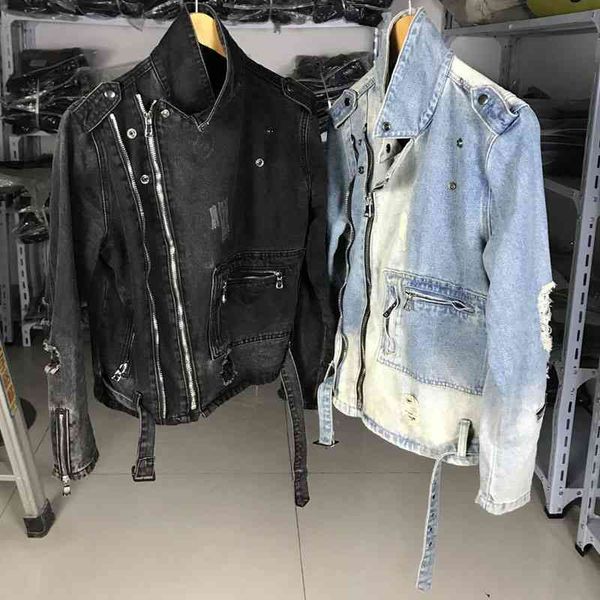 men's jackets american streetwear fashion men destroyed ripped denim punk coats night club hip hop biker chaqueta hom, Black;brown
men's jackets american streetwear fashion men destroyed ripped denim punk coats night club hip hop biker chaqueta hom, Black;brown
