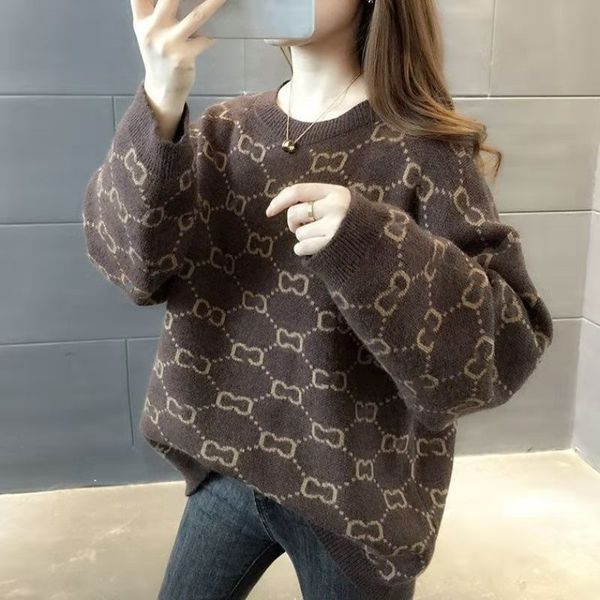 luxury clothes womens sweater for woman designer sweaters casual knit contrast color long-sleeved autumn fashion classic ladies, White;black
luxury clothes womens sweater for woman designer sweaters casual knit contrast color long-sleeved autumn fashion classic ladies, White;black