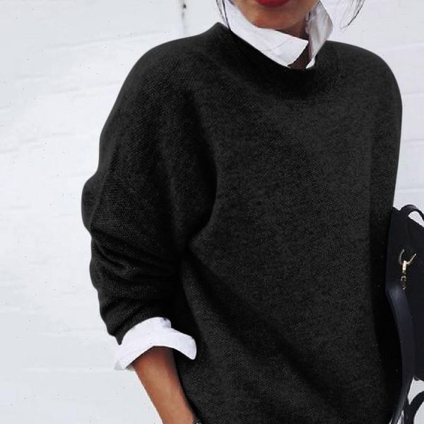 womens sweaters sweater autumn winter warm fashion long sleeve fake two piece solid color blouse jersey mujer guahao, White;black
womens sweaters sweater autumn winter warm fashion long sleeve fake two piece solid color blouse jersey mujer guahao, White;black