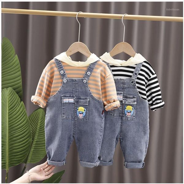 clothing sets autumn baby kids clothes boys girls striped hoodie+cartoon jeans overalls two piece set casual sports suit costums1, White
clothing sets autumn baby kids clothes boys girls striped hoodie+cartoon jeans overalls two piece set casual sports suit costums1, White