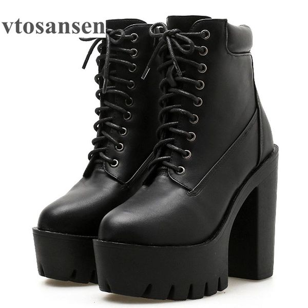 boots shoes 2021 women ankle lacing soft leather round toe platform female short black white gothic thick heels
boots shoes 2021 women ankle lacing soft leather round toe platform female short black white gothic thick heels