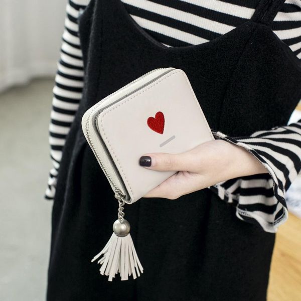 wallets 2021 short zipper wallet female student card holder coin purse cute multi-function two folding mini, Red;black
wallets 2021 short zipper wallet female student card holder coin purse cute multi-function two folding mini, Red;black