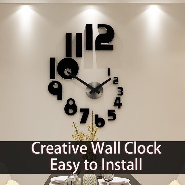 wall clocks nordic large clock modern design silent diy 3d sticker big watch living room home decor horloge gift
wall clocks nordic large clock modern design silent diy 3d sticker big watch living room home decor horloge gift