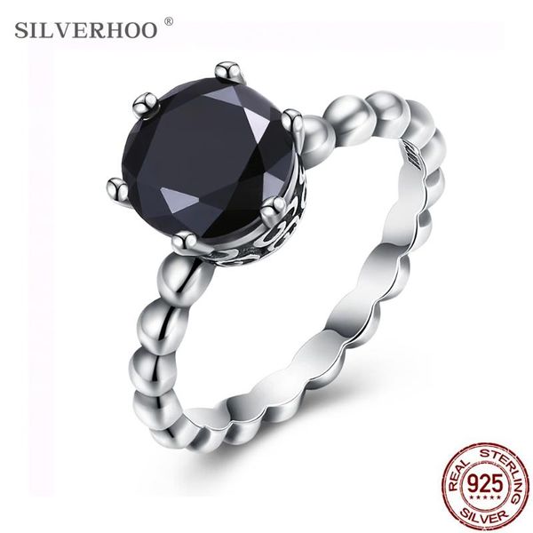 cluster rings silverhoo women sterling silver 925 jewelry personality black 5a+ cubic zirconia vintage ring for girlfriend arrival, Golden;silver
cluster rings silverhoo women sterling silver 925 jewelry personality black 5a+ cubic zirconia vintage ring for girlfriend arrival, Golden;silver