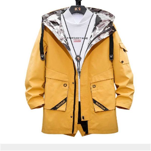 men's jackets spring autumn casual hooded loose mid-length fashion personality tooling jacket windbreaker overcoats outwear, Black;brown
men's jackets spring autumn casual hooded loose mid-length fashion personality tooling jacket windbreaker overcoats outwear, Black;brown