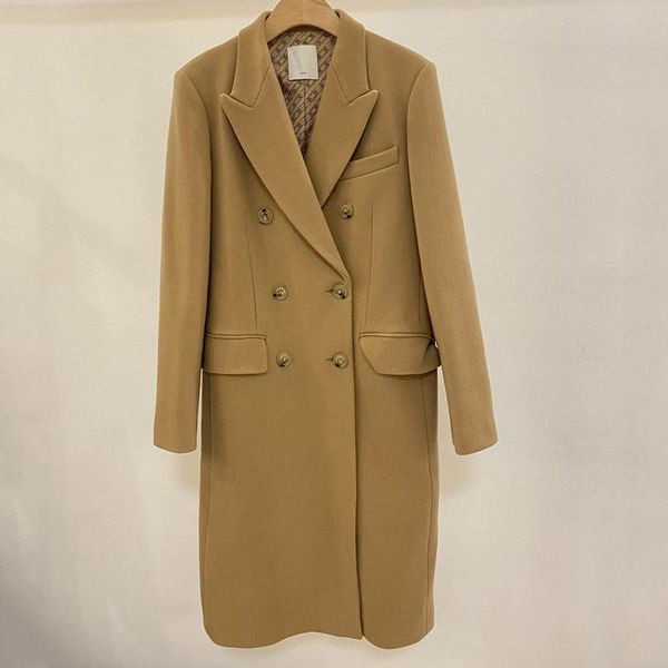 women's wool & blends france's home in autumn/winter 2021 cash ladies double-breasted wool sfpou00289 long coat, Black
women's wool & blends france's home in autumn/winter 2021 cash ladies double-breasted wool sfpou00289 long coat, Black