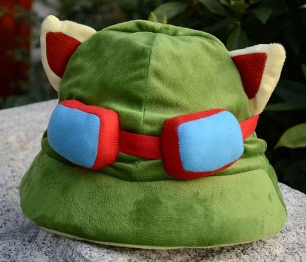 game lol cosplay swift scout teemo hat plush cute cap accessories props, Blue;gray
game lol cosplay swift scout teemo hat plush cute cap accessories props, Blue;gray