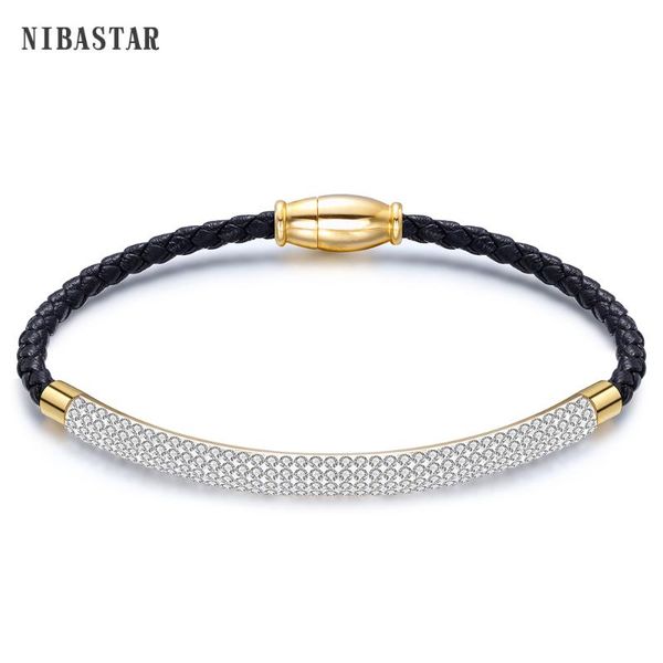 charm bracelets 3mm wide braided chain bracelet leather gold stainless steel crystal classic jewelry for women, Golden;silver
charm bracelets 3mm wide braided chain bracelet leather gold stainless steel crystal classic jewelry for women, Golden;silver