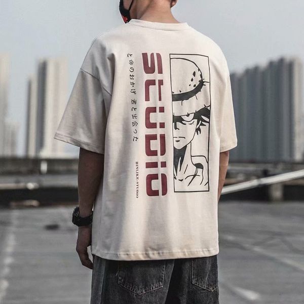 t shirt 2021 summer loose cotton men's fashion brand short sleeve round neck cartoon printed, White;black
t shirt 2021 summer loose cotton men's fashion brand short sleeve round neck cartoon printed, White;black