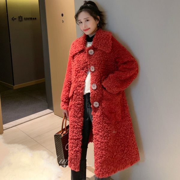 2021 new women winter real wool coat jacket female casual warm parka lady fashion genuine lambswool fur overcoats outerwear l8417mfh, Black
2021 new women winter real wool coat jacket female casual warm parka lady fashion genuine lambswool fur overcoats outerwear l8417mfh, Black