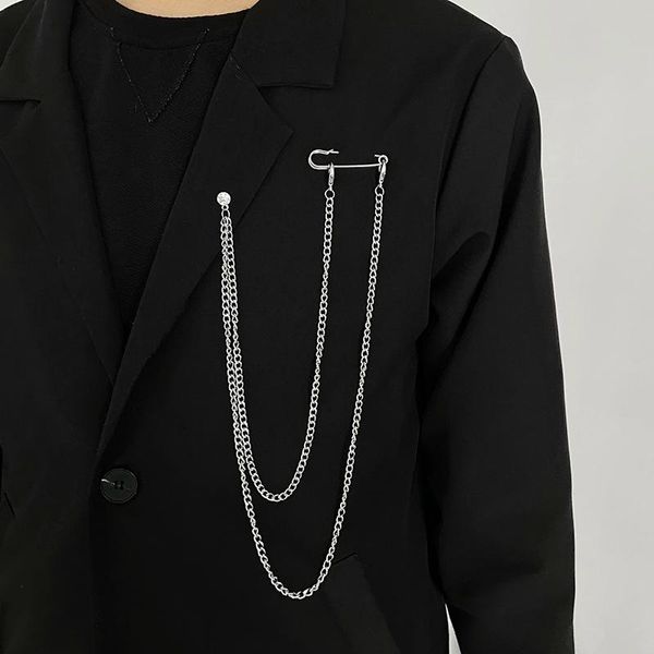 pins, brooches men's brooch trendy long tassel chain banquet suit accessories pins personality exaggerated hiphop jewelry gift for men, Gray
pins, brooches men's brooch trendy long tassel chain banquet suit accessories pins personality exaggerated hiphop jewelry gift for men, Gray